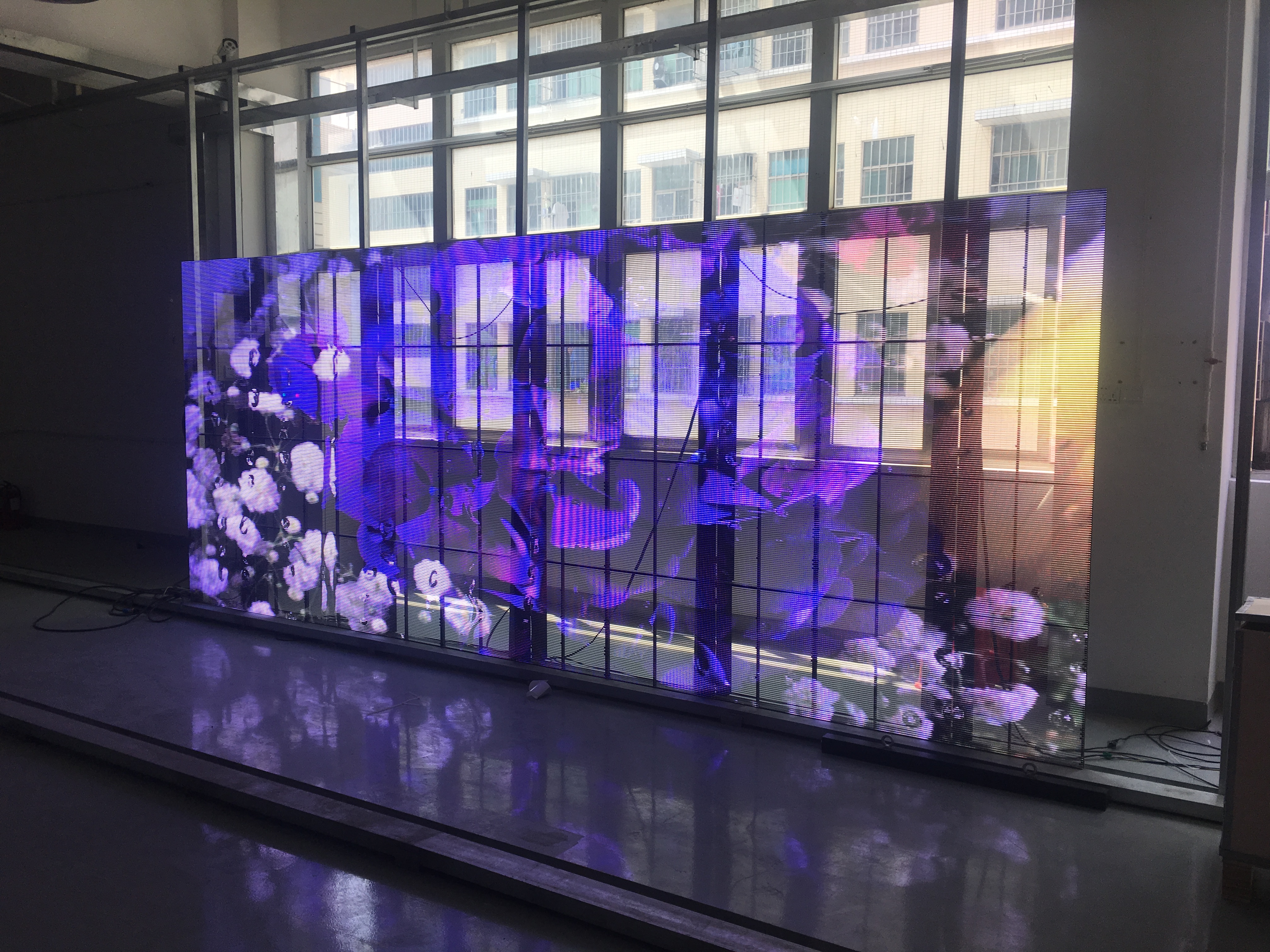 fixed transparent led display