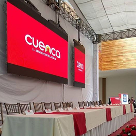  Indoor P4 LED screen 24sqm In Ecuador Quito 