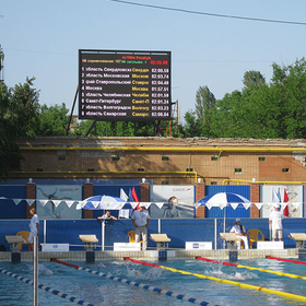  Swimming pool score advertising screen outdoor P10 24 sqm 