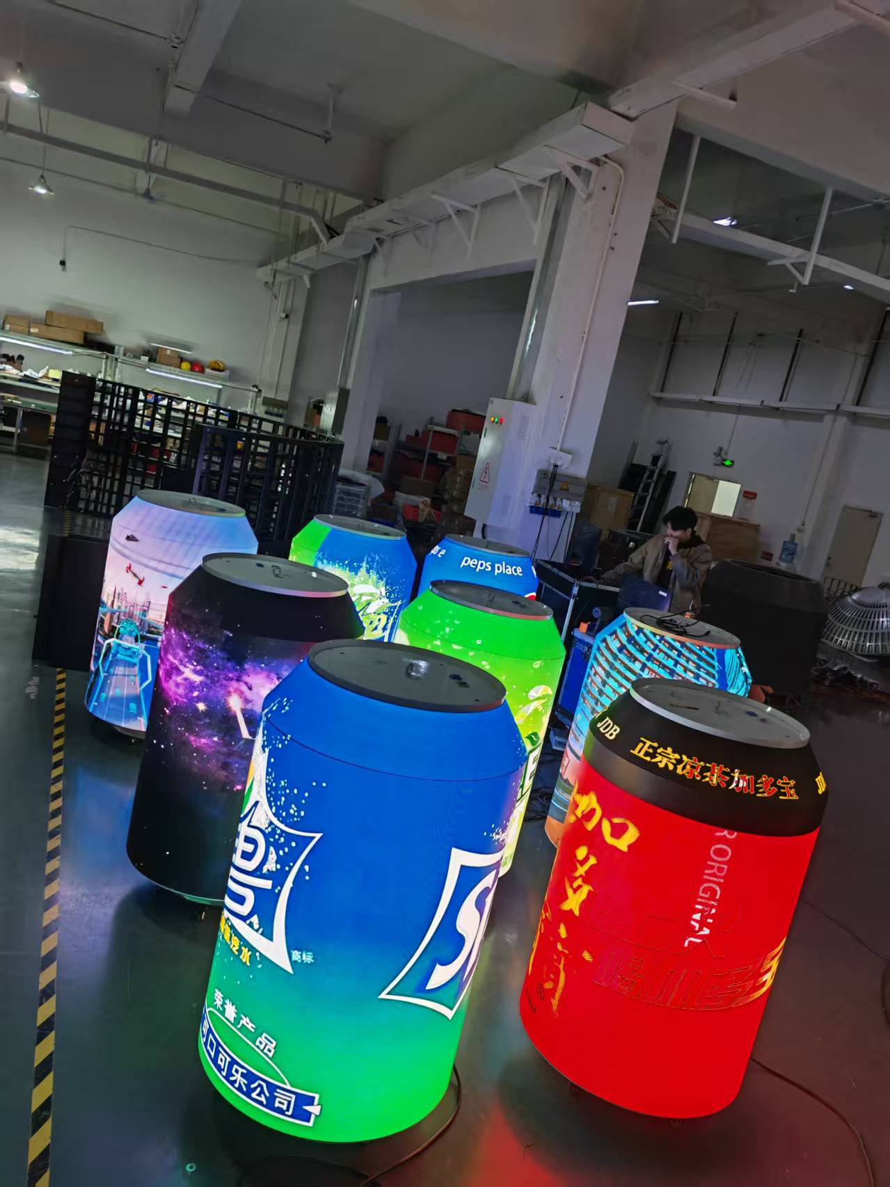 Can Shaped LED Display