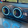 Outdoor Dduble Side P4.6 LED Round Shape Display Shop Logo Advertising Signage LED Stores Logo Display