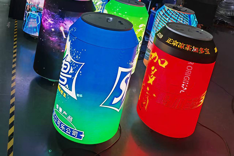 Can Shaped LED Display