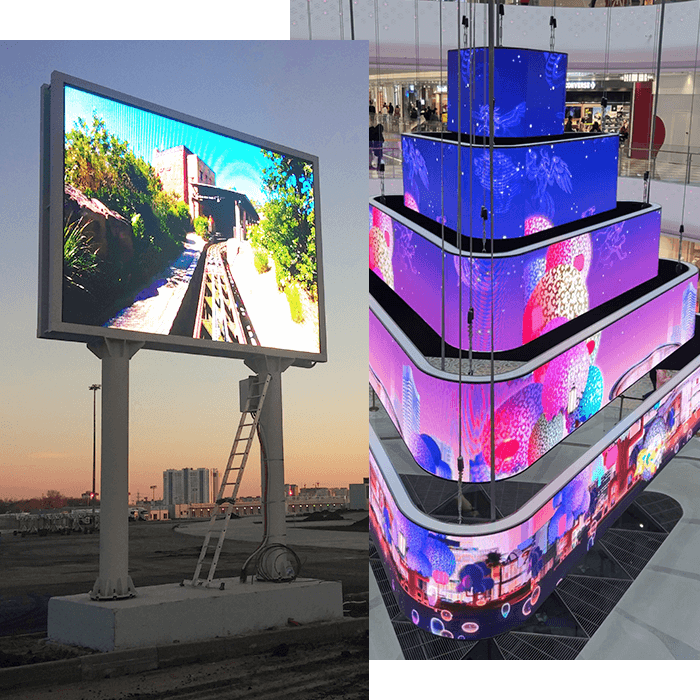 about LED display indoor and outdoor display